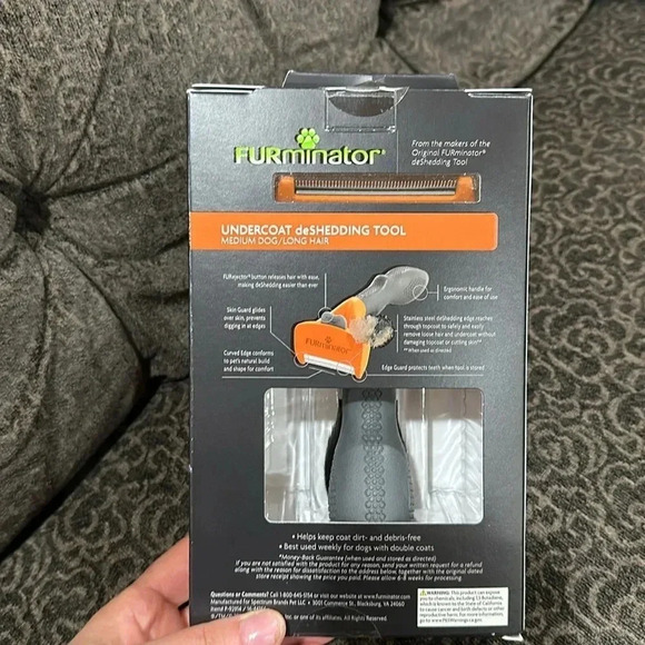 Furminator Deshedding Tool for Medium Dogs with Long Hair - Picture 4 of 5